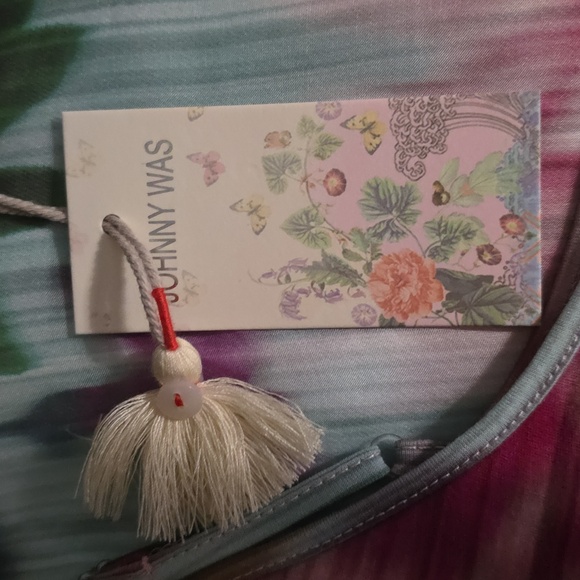 Johnny Was Silk Top Oversized AUDREY Shirt Silk NWT $248 - Picture 6 of 7